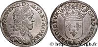 FRANCE Quart d'écu, buste drapé (1er buste de Jean Warin) LOUIS XIII Paris, Monnaie du Louvre 1642 (27mm, 6,93g, 6h) -