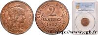 FRANCE 2 centimes Daniel-Dupuis III REPUBLIC Paris 1903 (20mm, 2g, 6h) -