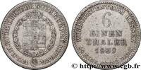 GERMANY - HESSE 1/6 Thaler Hesse-Cassel GERMANY - HESSE 1839 (17mm, 5,18g, 12h) -