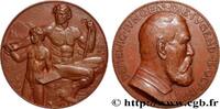 FRANCE Médaille, Arnold Böcklin, 70e anniversaire ARTISTES : MUSICIENS, PEINTRES, SCULPTEURS 1897 (60mm, 102,9g, 12h) -
