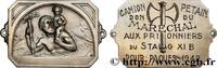 FRANCE Plaquette, Saint Christophe, Offerte aux prisonnie SECONDE GUERRE WWII 1942 (32,5mm, 23,99g, 12h) -