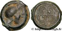 FRANCE Potin au swastika, tête à droite BITURIGES CUBI, UNSPECIFIED c. 80-50 AC. (17mm, 3,34g, h) -