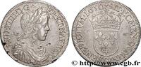 FRANCE Demi-écu, portrait à la mèche longue LOUIS XIV THE SUN KING Poitiers 1650 (32mm, 13,47g, 6h) -