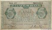 NETHERLANDS 5 Gulden NETHERLANDS 5 Gulden 1944 VF -