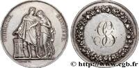 FRANCE Médaille de mariage, Fidélité et Bonheur AMOUR ET MARIAGE 1837 (32,5mm, 16,32g, 12h) -