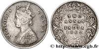 BRITISH INDIA 2 Annas Anna Victoria BRITISH INDIA Bombay 1862 (15,78mm, 1,47g, 12h) -