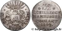 GERMANY - TERRITORY OF HAMBURG 32 schillings, 2e type GERMANY - TERRITORY OF HAMBURG Hambourg 1809 (33mm, 14,26g, 12h) -