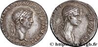 THE JULIO-CLAUDIANS (27 BC to 69 AD) Denier CLAUDIUS AND AGRIPPINA THE YOUNGER Lyon 50-51 (17,5mm, 3,39g, 6h) -