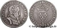 FRANCE Demi-teston au buste lauré, fabriqué au moulin HENRY II Paris 1554 (25,5mm, 4,48g, 6h) -