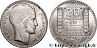 FRANCE 20 francs Turin, Rameaux Longs III REPUBLIC 1933 (35mm, 20,03g, 6h) -
