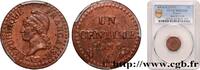 FRANCE Un centime Dupré, 6 normal CONSULATE Paris 1798 (18mm, g, 6h) -