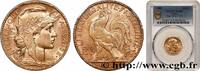 FRANCE 20 francs or Coq, Dieu protège la France III REPUBLIC Paris 1900 (21mm, 6,45g, 6h) -