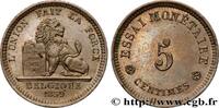 BELGIUM - KINGDOM OF BELGIUM - LEOPOLD I Essai 5 Centimes BELGIUM - KINGDOM OF BELGIUM - LEOPOLD I 1859 (17,5mm, 2,53g, 6h) -