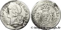 FRANCE Vingtième d'écu aux branches d’olivier, tête ceint LOUIS XV THE BELOVED Paris 1756 (17,2mm, 1,30g, 6h) -