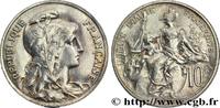 FRANCE 10 centimes Daniel-Dupuis, argenté III REPUBLIC 1898 (30mm, g, 6h) -