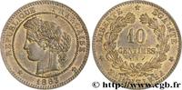 FRANCE 10 centimes Cérès III REPUBLIC Paris 1883 (30mm, 10g, 6h) -