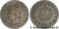 FRANCE 10 centimes Cérès, différent torche III REPUBLIC Paris 1896 (30mm, 10g, 6h) -