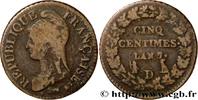FRANCE Cinq centimes Dupré, grand module DIRECTOIRE Lyon 1799 (28mm, 9,69g, 6h) -