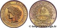 FRANCE 10 centimes Cérès III REPUBLIC Paris 1874 (30,11mm, 10,01g, 6h) -