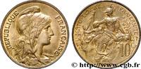 FRANCE 10 centimes Daniel-Dupuis III REPUBLIC 1907 (30mm, g, 6h) -