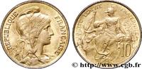 FRANCE 10 centimes Daniel-Dupuis III REPUBLIC 1909 (30mm, g, 6h) -