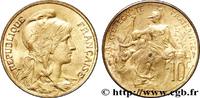 FRANCE 10 centimes Daniel-Dupuis III REPUBLIC 1909 (30mm, g, 6h) -
