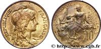 FRANCE 10 centimes Daniel-Dupuis III REPUBLIC 1913 (30mm, g, 6h) -