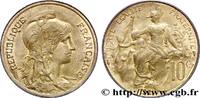 FRANCE 10 centimes Daniel-Dupuis III REPUBLIC 1921 (30mm, 10g, 6h) -