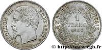 FRANCE 1 franc Napoléon III, tête nue SECOND EMPIRE Paris 1860 (23mm, 4,99g, 6h) -
