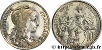 FRANCE 10 centimes Daniel-Dupuis, argenté et doré III REPUBLIC Paris 1898 (30mm, g, 6h) -