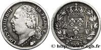 FRANCE 1/2 franc Louis XVIII LOUIS XVIII Lille 1823 (18mm, 2,42g, 6h) -