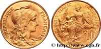 FRANCE 10 centimes Daniel-Dupuis III REPUBLIC 1907 (30mm, g, 6h) -