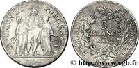 FRANCE 5 francs Union et Force, Union serré, avec glands CONSULATE Bordeaux 1801 (37,42mm, 24,63g, 6h) -