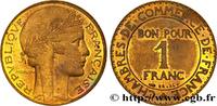 FRANCE Essai de 1 franc hybride Morlon / Chambres de comm III REPUBLIC n.d. (22mm, 4,36g, 6h) -