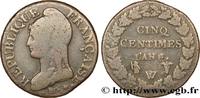 FRANCE Cinq centimes Dupré, grand module CONSULATE Lille/Paris 1800 (27,60mm, 9,21g, 6h) -