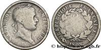 FRANCE 2 francs Napoléon Ier tête laurée, République fran PREMIER EMPIRE / FIRST FRENCH EMPIRE Limoges 1808 (27mm, 10g, 6h) -