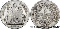 FRANCE 5 francs Union et Force, Union serré, seulement gl DIRECTOIRE Paris 1799 (37mm, 25g, 6h) -