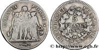 FRANCE 5 francs Union et Force, Union serré, seulement gl DIRECTOIRE Bayonne 1799 (37mm, 25g, 6h) -