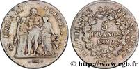 FRANCE 5 francs Union et Force, Union serré, avec glands CONSULATE Bordeaux 1801 (37mm, 25g, 6h) -