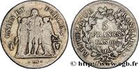 FRANCE 5 francs Union et Force, Union serré, avec glands CONSULATE Perpignan 1802 (37mm, 25g, 6h) -