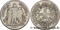 FRANCE 5 francs Union et Force, Union serré, avec glands CONSULATE Perpignan 1802 (37mm, 25g, 6h) -