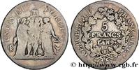 FRANCE 5 francs Union et Force, Union desserré, avec glan CONSULATE Bordeaux 1801 (37mm, 25g, 6h) -
