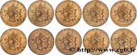 FRANCE Lot de 10 pièces de 10 francs Mathieu V REPUBLIC - - (26mm, 10g, 6h) -