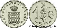 MONACO Essai de 1 Centime écu couronné MONACO Paris 1976 (15mm, g, 6h) -