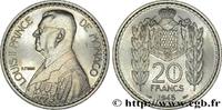 MONACO Essai de 20 Francs Turin Louis II MONACO Paris 1945 (26,11mm, 9,90g, 6h) -
