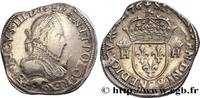 FRANCE Teston, 3e type, col gaufré HENRY III Paris 1576 (29,5mm, 9,31g, 2h) -