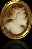 17th Century Gold And Cameo Brooch: Helmeted Old Man's Head -