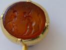 Roman Intaglio On Carnelian: Eros And Ithyphallic Satyr. -