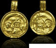 Italie Roman gold bulla medallion. -