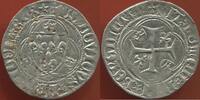 Französische Königliche Münzen BLANC LOUIS XI 1461-1483 A LA COURONNE 2e ÉMISSION AVEC ETOILE ATELIER SAINT L’O A/ LVDOVICVS FRANCOR REX, ÉCU DE FRANCE ENTRE TROIS -